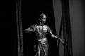 Bengaluru, INDIA Ã¢â¬â October 30,2019: A young bharatnatyam dancer performs during `SthreeratnaÃ¢â¬â¢